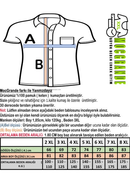 Büyük Beden Gömlek Uzun Kol Beyaz 22308