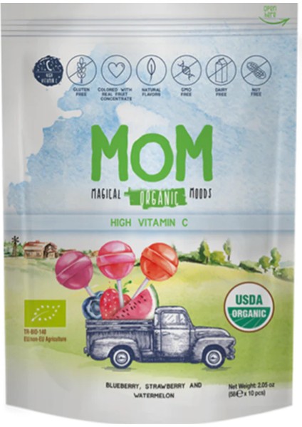 Magical Organic Moods Lolipop 10 Adet