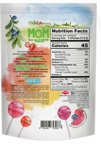 Magical Organic Moods Lolipop 10 Adet