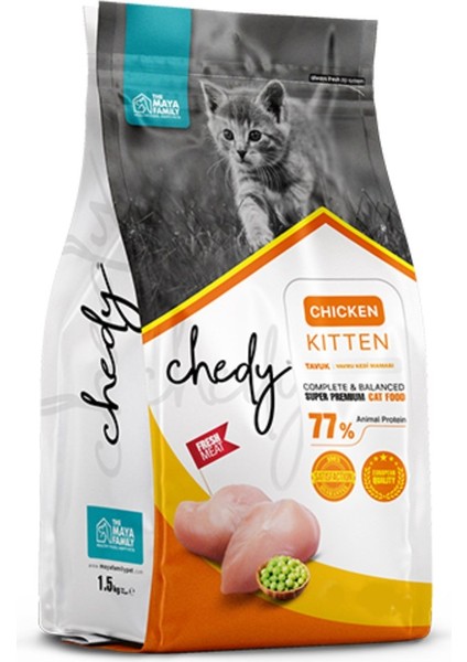 Chedy Tavuklu Yavru Kedi Maması 1.5 Kg
