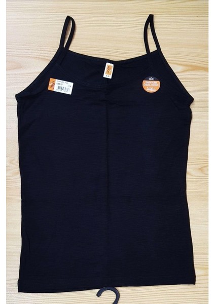 Kadın Likralı Flamlı Ince Askılı Atlet 227 - 6 Adet