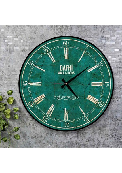 Dafhi Dekoratif Ahşap Duvar Saati 35X35