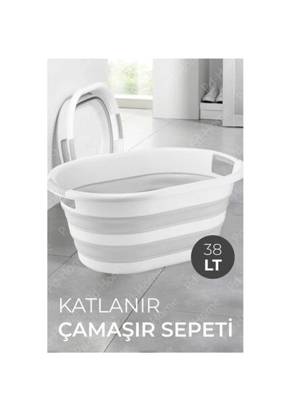 Bee Home Akay Katlanabilir Çamaşır Sepeti 38 L