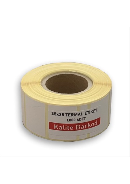 35X25 Termal Etiket | Rulo Barkod Etiketi