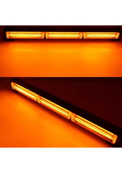 45 Cm Tepe Led Bar Off Road Sarı Sarı Çakar Metal Gövde 12-24