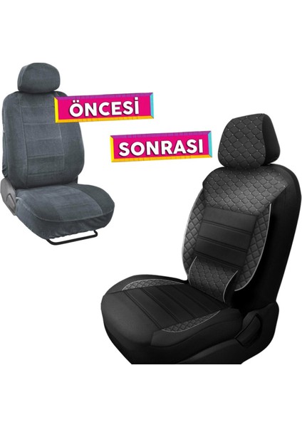 Ford Focus 2.5 Uyumlu Koltuk Kılıfı Golem Serisi - Siyah