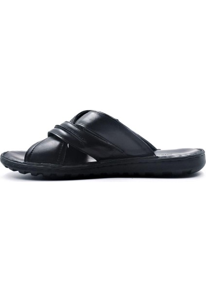Sekurlet 5226BA Erkek Günlük Büyük Numara Deri Ultra Comfort Terlik