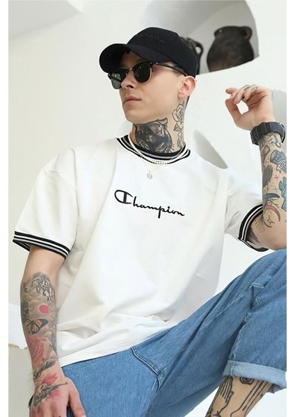 Yeni Sezon Oversize Kalıp Yaka Detaylı Yazlık Tshirt fiyatları