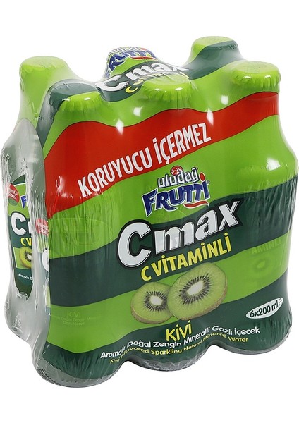 Frutti C Max Kivi Aromalı Maden Suyu 6 x 200 ml