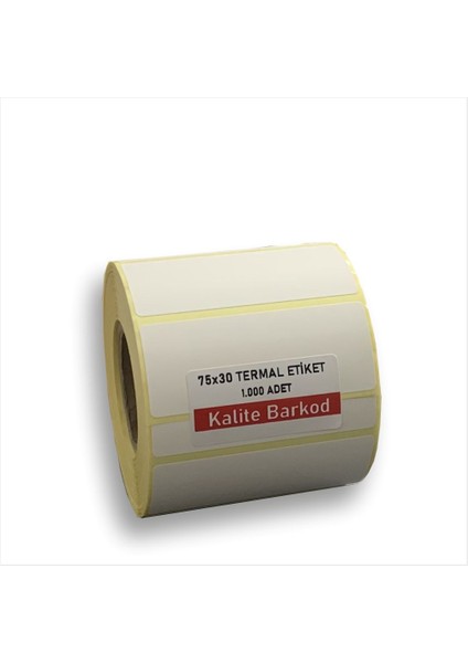 75X30 Termal Etiket | Rulo Barkod Etiketi