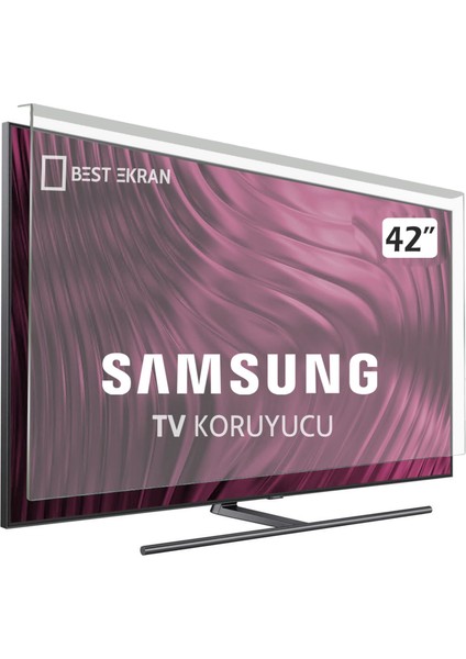 Samsung 42F5570 Tv Ekran Koruyucu - Samsung 42" Inç 106 Ekran Şeffaf Koruma Paneli UE42F5570SS
