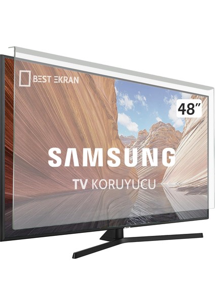 Samsung 48H5003 Tv Ekran Koruyucu - Samsung 48" Inç 122 Ekran Şeffaf Koruma Paneli UE48H5003AW