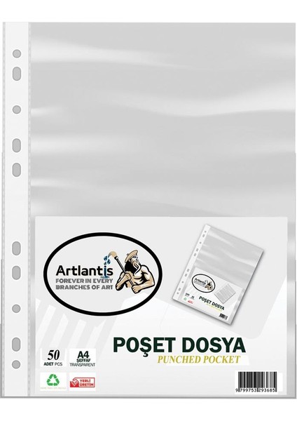 Poşet Dosya A-4 Şeffaf Föy Dosya 100'lü