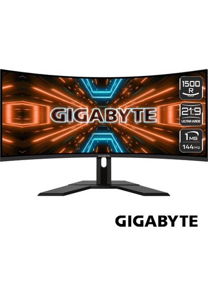 Gıgabyte 34" Va G34WQC A-Ek 1ms 144Hz Hdmı-Dp Kavisli Kvm Gamıng Monitör (3440 x 1440)