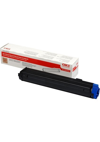 43979102 Orjinal Siyah Toner B410 B430 B440 MB460 MB470 MB480 3.500 Sayfa