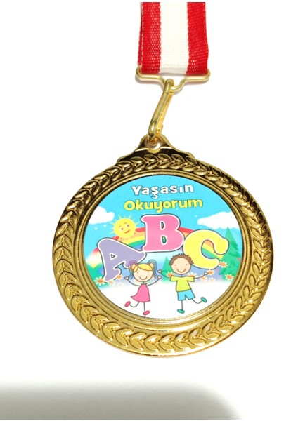 Yaşasın Artık Okuyorum Madalyası 5 Li Adet