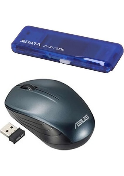 WT200 USB 2.4 Ghz Optik Wireless Blue Mouse + Fash Bellek