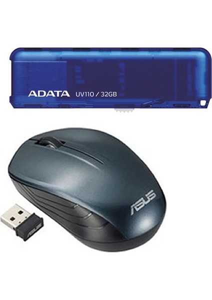 WT200 USB 2.4 Ghz Optik Wireless Blue Mouse + Fash Bellek