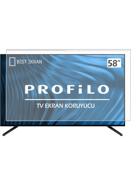 Profilo 58PA525EG Tv Ekran Koruyucu - Profilo 58" Inç 146 Ekran Koruyucu Camı