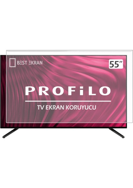 Profilo Led Tv 55" inç Tv Ekran Koruyucu