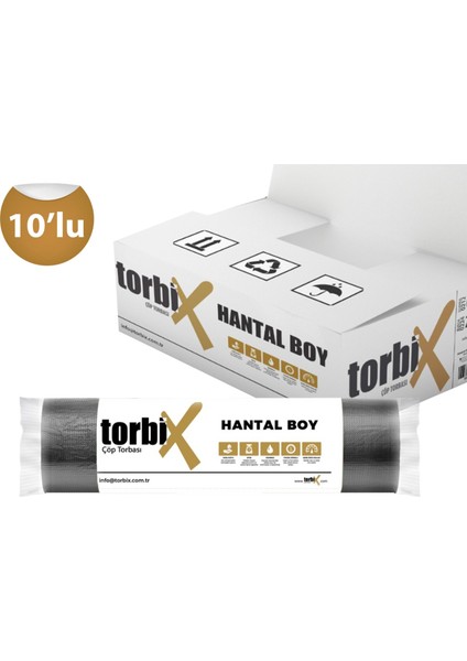 Hantal Boy Çöp Torbası 100 x 150 cm 10 Rulı