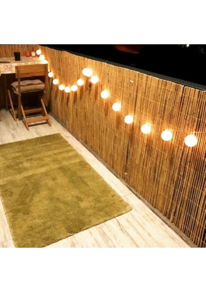 Kamış Çit Bambu Hasır Yükseklik 1 Metre En 5 Metre Doğal Kamış Gölgelik 1x5 Metre