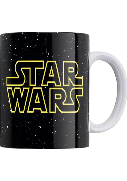 Star Wars Baskılı Çift Taraflı Baskılı %100 Porselen Kupa