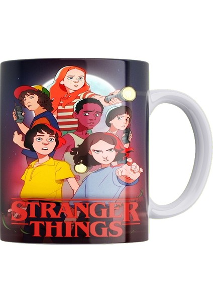 Stranger Things Çift Taraflı Baskılı %100 Porselen Kupa