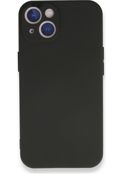 New Face iPhone 13 Kılıf Yumuşak Esnek Silikon Kapak - Siyah