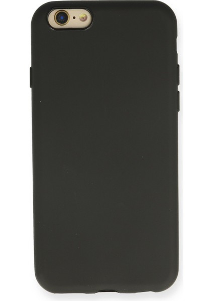 New Face iPhone 6 Kılıf Yumuşak Esnek Silikon Kapak - Siyah