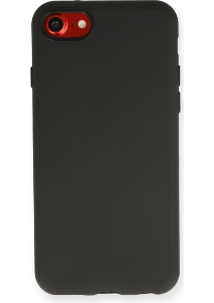 New Face iPhone 7 Kılıf Yumuşak Esnek Silikon Kapak - Siyah