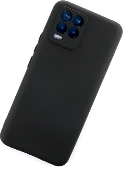 New Face Realme 8 Kılıf Yumuşak Esnek Silikon Kapak - Siyah modelleri