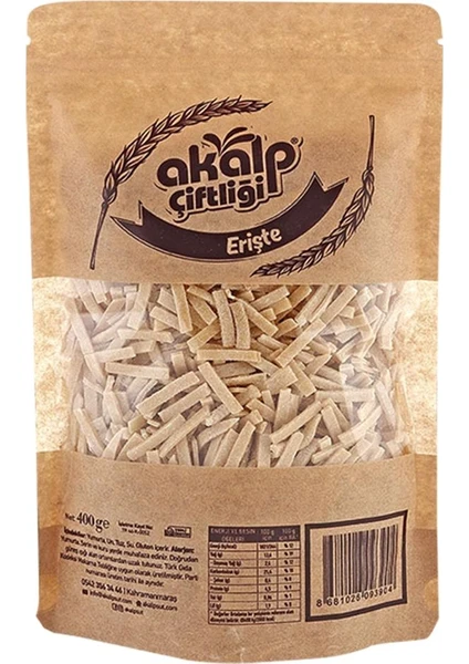 Akalp Çiftliği Ev Yapımı Erişte 400 gr