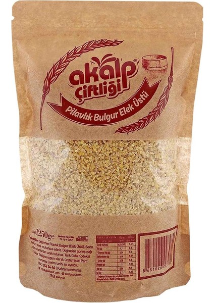 Pilavlık Bulgur Elek Üstü 1250 gr