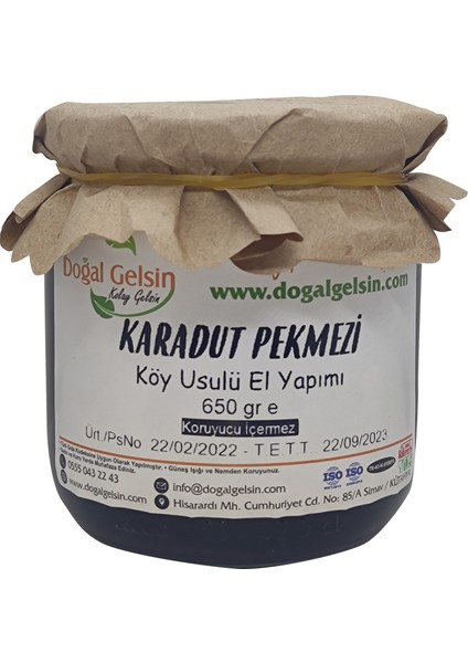 Doğal Gelsin Kolay Gelsin Karadut Pekmezi - 650 gr