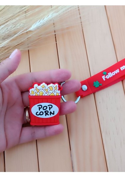 Silikon Kordon Kırmızı Figürlü Anahtarlık