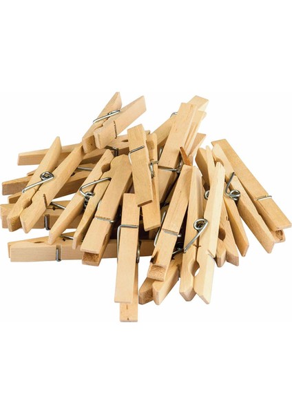 12 Adet Ahşap Mandal Seti 717010