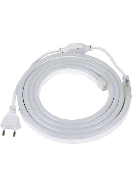 Günışığı Neon LED 220 Volt Tak Çalıştır 220V Neon Hortum LED 120 Ledli Yüksek Işık Su Geçirmez Dış Mekan Uyumlu