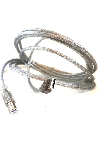 3 Metre USB Yazıcı Kablosu USB 2.0 Tip A Erkek - B Erkek USB 2.0 Printer Kablo USB A'dan B'ye 3m