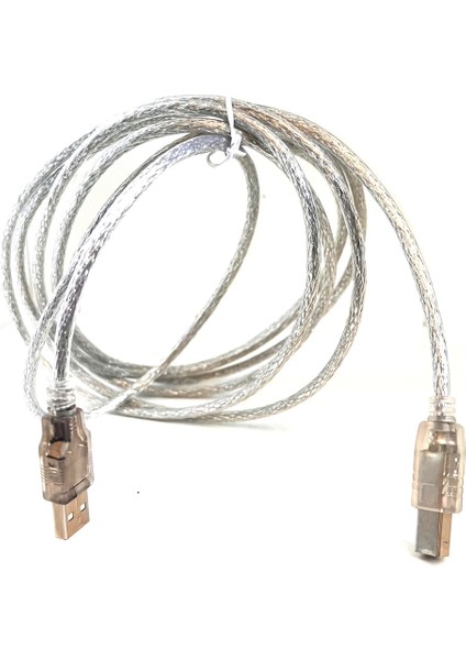 3 Metre USB Yazıcı Kablosu USB 2.0 Tip A Erkek - B Erkek USB 2.0 Printer Kablo USB A'dan B'ye 3m