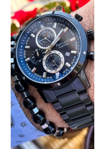 Fonksiyonlu&Takvimli Spor Model Erkek Kol Saati+Bileklik