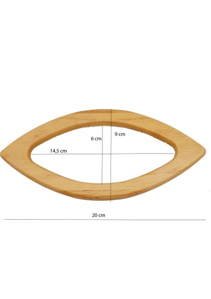 Angel Çanta Aksesuar Kayık Model Ahşap Sap