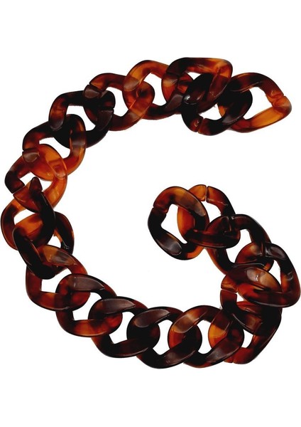 45CM Akrilik Leopar Desenli Çanta Zinciri