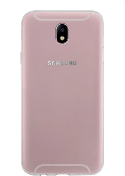 Kzy Samsung  Galaxy J7 Pro Uyumlu Kapak Şeffaf Silikon Kılıf