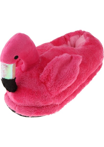 Güzel 3D Flamingo Sıcak Terlik Ayak Isıtıcı Pamuk Peluş - Pembe (Yurt Dışından)