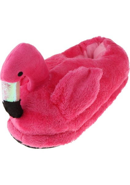 Güzel 3D Flamingo Sıcak Terlik Ayak Isıtıcı Pamuk Peluş - Pembe (Yurt Dışından)