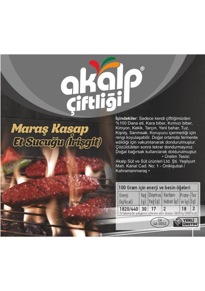 Maraş Kasap Et Sucuğu 1000 gr fiyatları