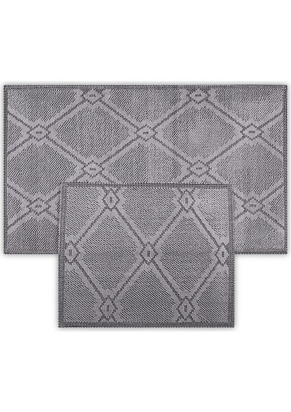 Marta Doğal Pamuklu 2'Li Banyo Kilim Seti