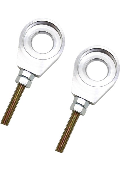 2 Adet Pit Kir Bisikleti CRF50 Ssr Gümüş Için 15 mm Zincir Düzenleyici Germe Bloğu (Yurt Dışından)