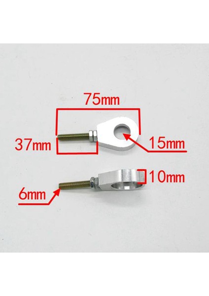 2 Adet Pit Kir Bisikleti CRF50 Ssr Gümüş Için 15 mm Zincir Düzenleyici Germe Bloğu (Yurt Dışından) indirimleri